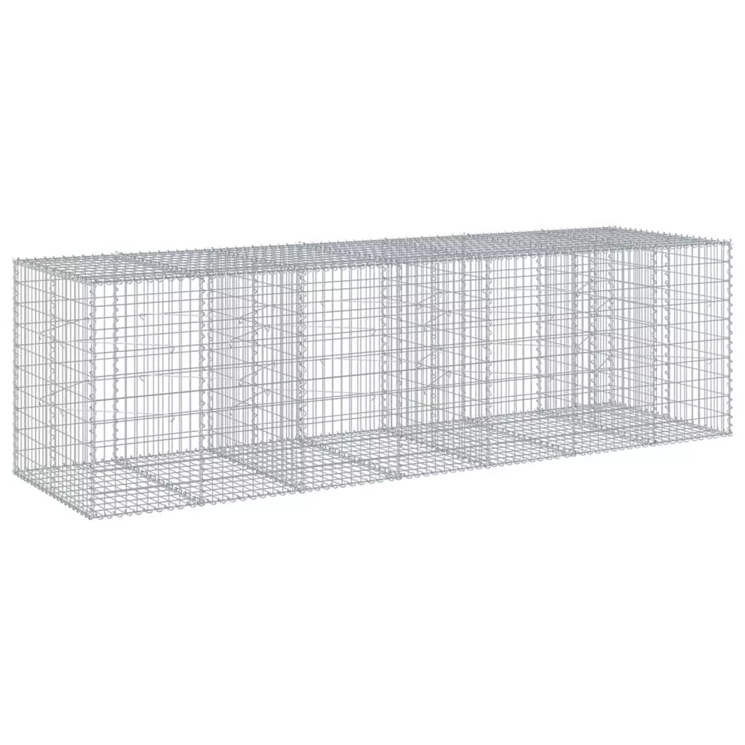 VidaXL - Gabionenkorb eisen, One Size, Silber