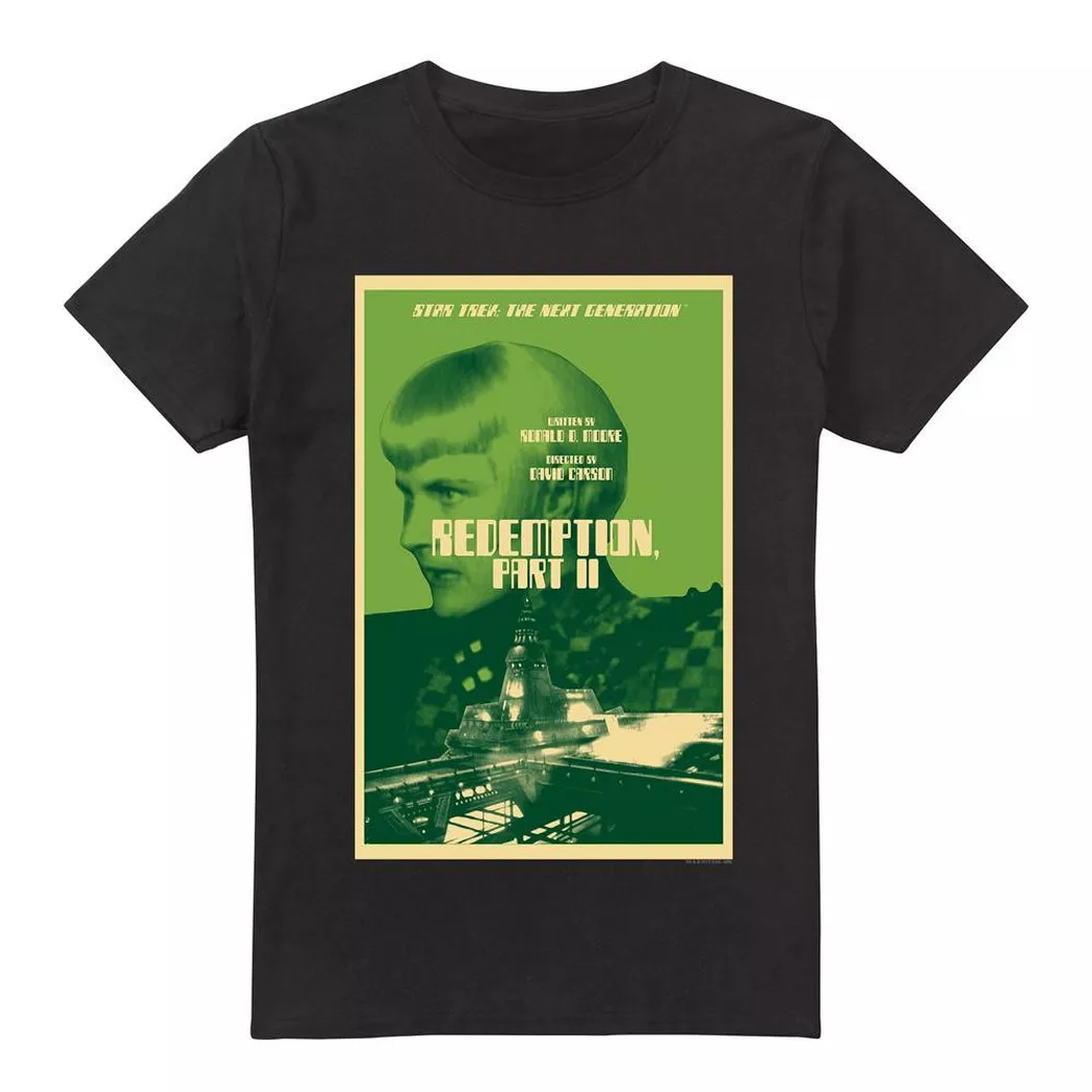 Star Trek - The Next Generation Season 5 Episode 1 TShirt, für Herren, Schwarz, Größe 5XL