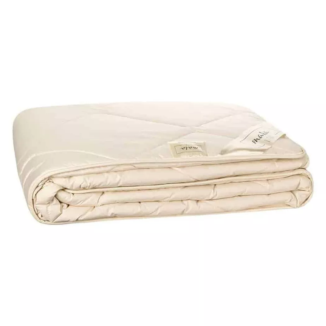 Mara Vital - Alpakadecke - Bio GOTS Premium - 2 Leichtes Ganzjahres-Duvet, Bio-Alpakadecke, 160 x 210 cm, Weiss