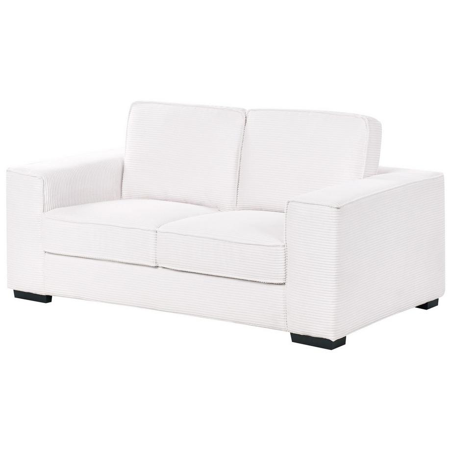 Beliani Canapé 2 places en Velours côtelé Cottage VIKRAN  