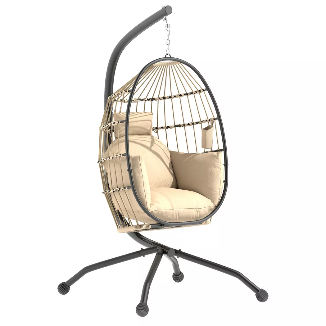 Outsunny - Hängesessel, One Size, Khaki