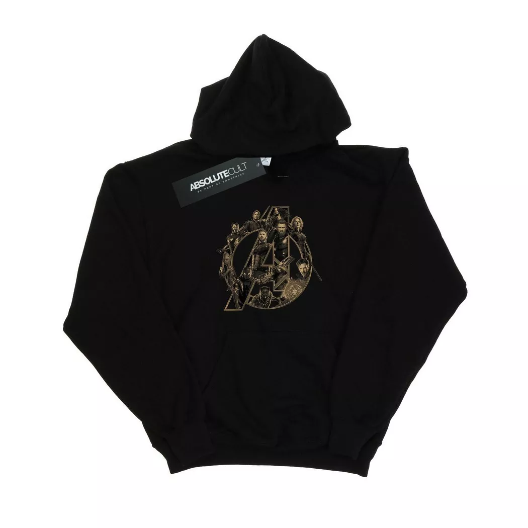 MARVEL - Avengers Infinity War Kapuzenpullover, 128, Schwarz