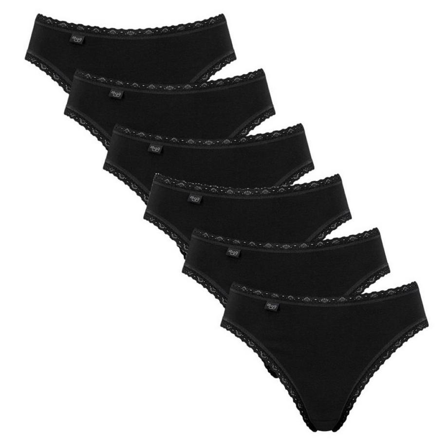 sloggi 24/7 Cotton Lace Culotte Tai Lot de 6  