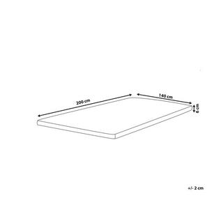 Beliani Topper per materasso en Poliestere COMFY  