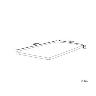 Beliani Surmatelas en Polyester COMFY  