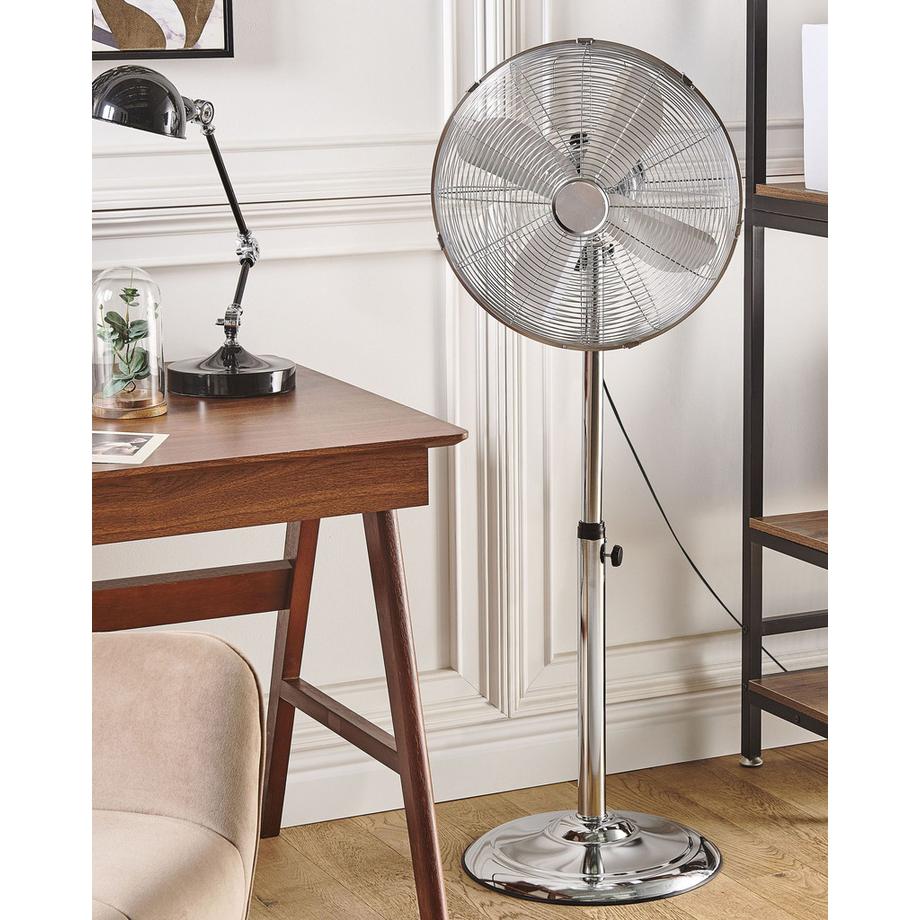 Beliani Ventilateur sur pied en Métal  TRENT  