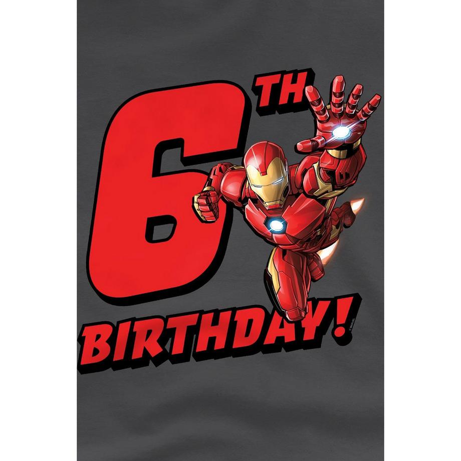 Iron Man  Tshirt 6ème anniversaire Enfant 