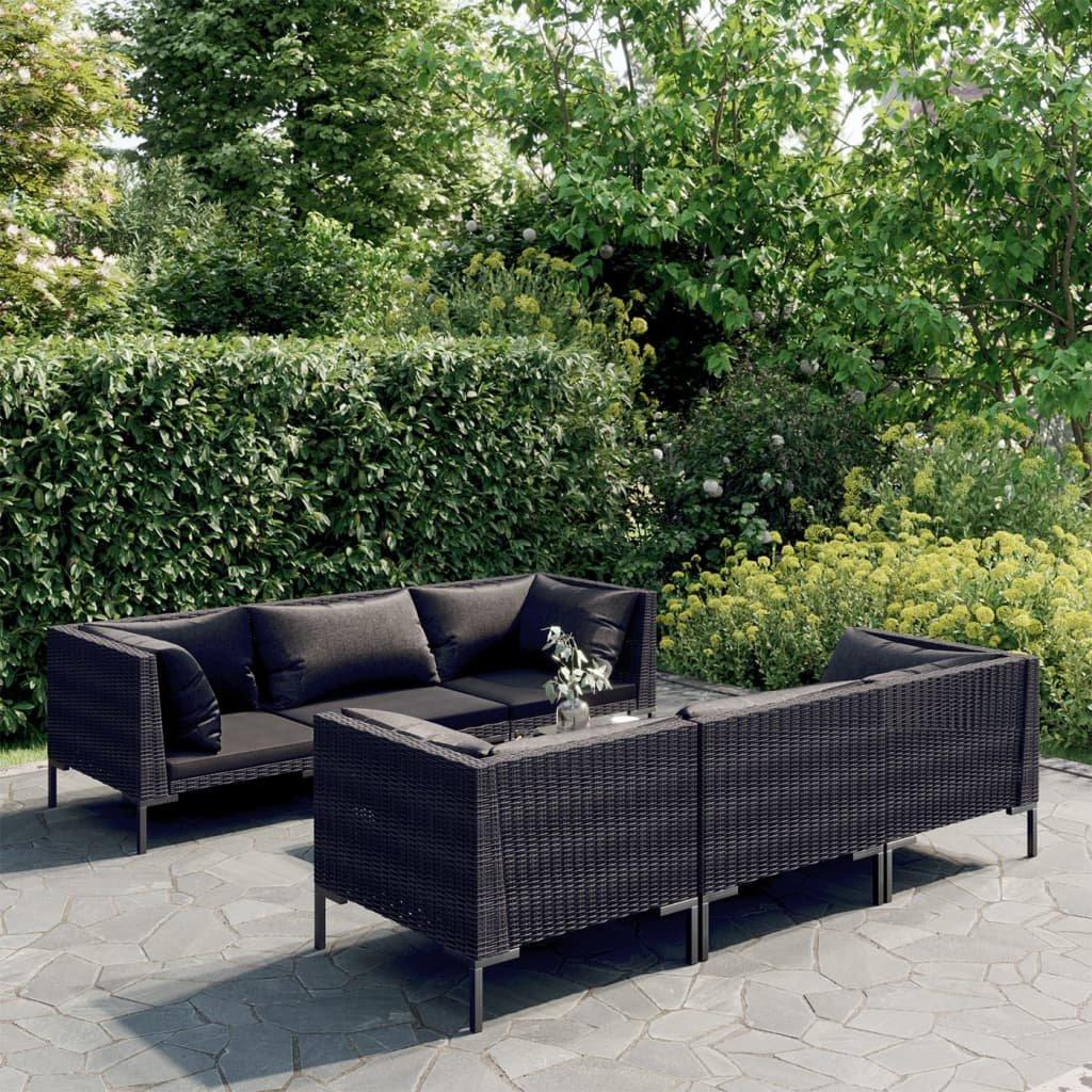 VidaXL Garten-lounge-set poly-rattan  