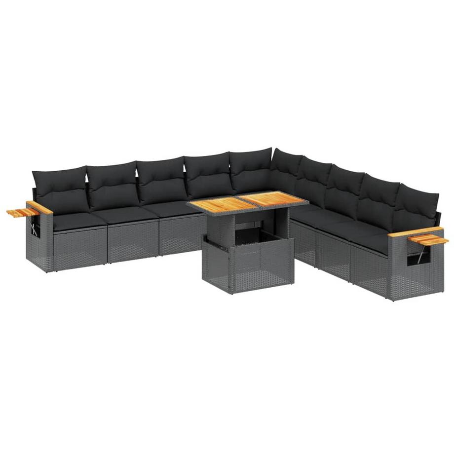 Ensemble de canapés de jardin rotin synthétique