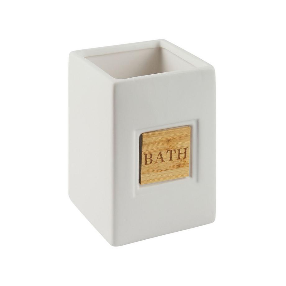 Beliani Set da 4 accessori per il bagno en Dolomite Classico KOUROU  