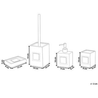 Beliani Set accessoires de salle de bain en Dolomite Traditionnel KOUROU  