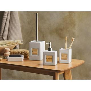 Beliani Set de 4 accessoires de salle de bain en Dolomite Traditionnel KOUROU  