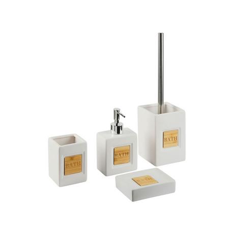 Beliani Set de 4 accessoires de salle de bain en Dolomite Traditionnel KOUROU  