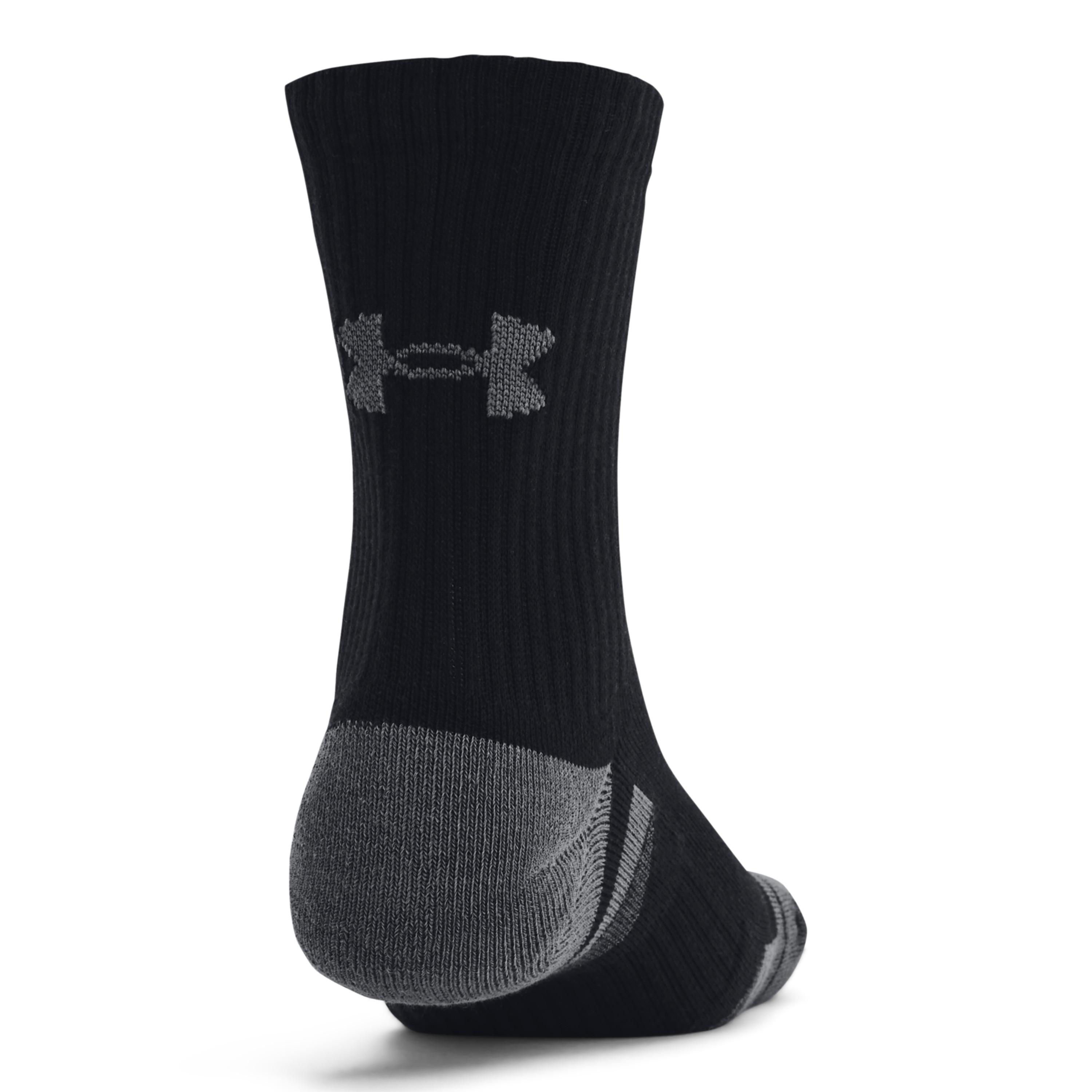 UNDER ARMOUR  chaussettes mi-hautes en coton  performance (x3) 