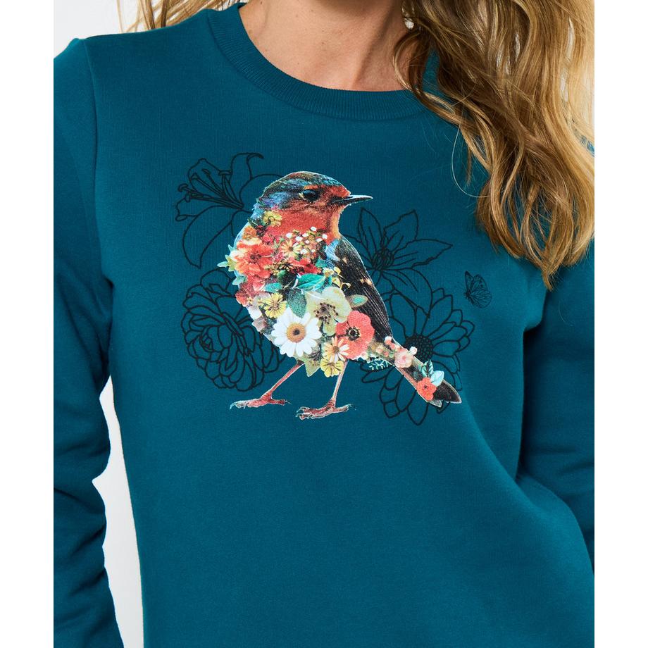 Joe Browns Sweat-shirt ample motif rouge-gorge  