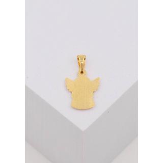 MUAU Schmuck  Pendentif ange en or jaune 750, 20x12mm 