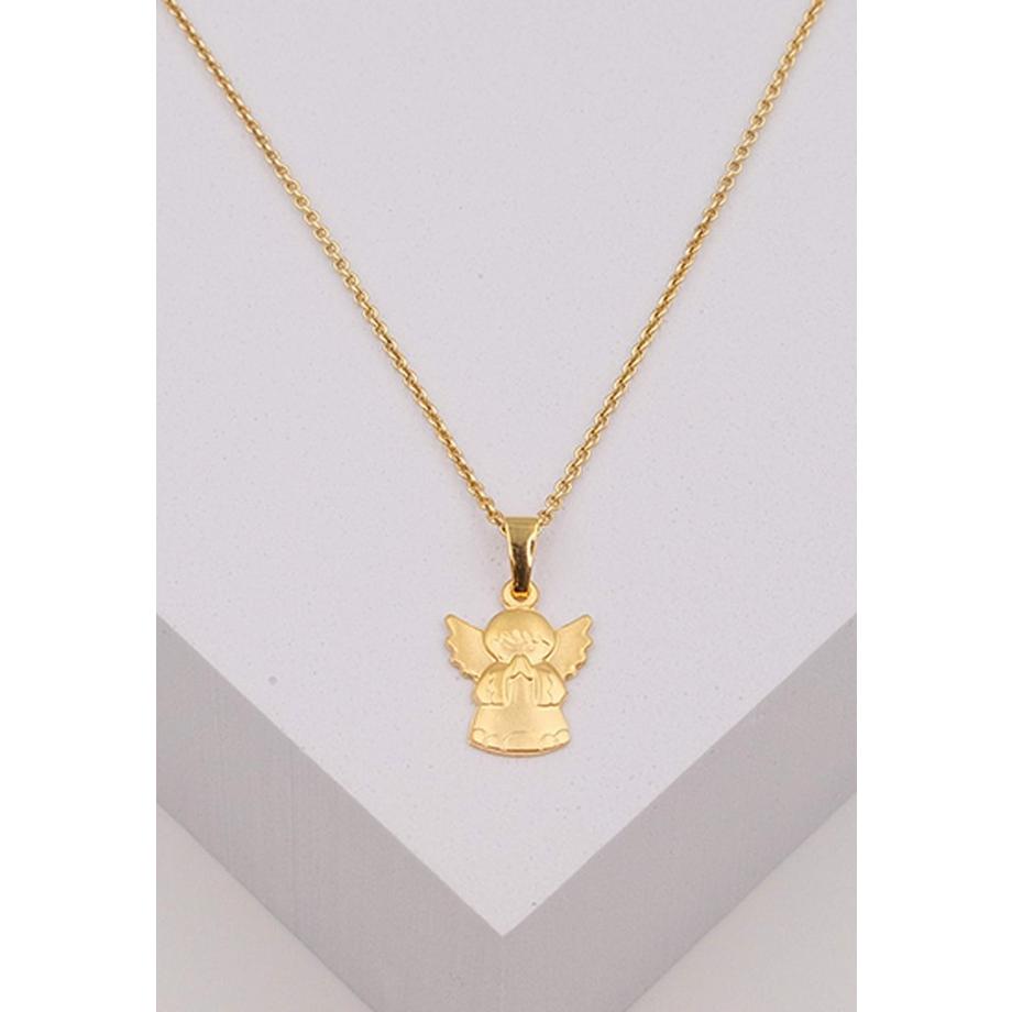 MUAU Schmuck  Engel Anhänger Gelbgold 750, 20x12mm 