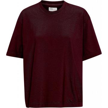 T-Shirt   Organic oversized oxblood red