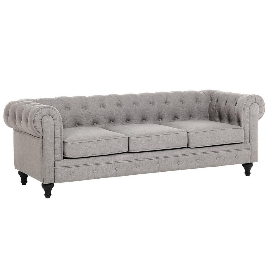 Beliani Canapé 3 places en Tissu Glamour CHESTERFIELD  