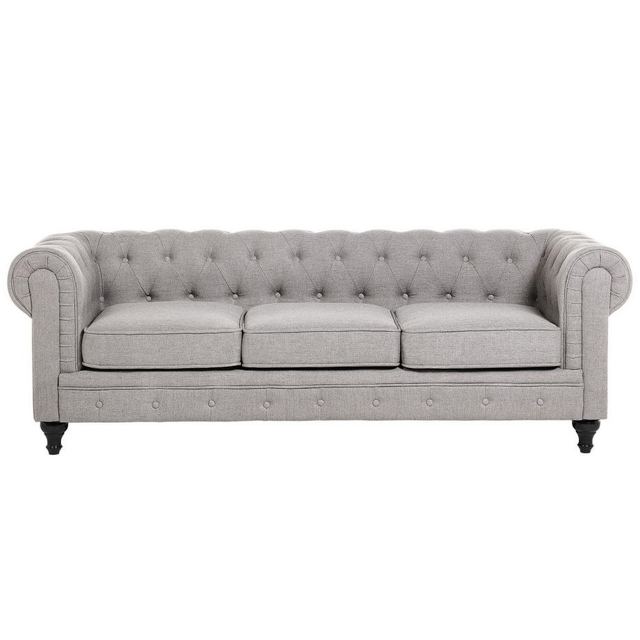 Beliani Canapé 3 places en Tissu Glamour CHESTERFIELD  