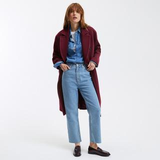 La Redoute Collections  Gerade High-Waist-Jeans in 7/8-Länge 