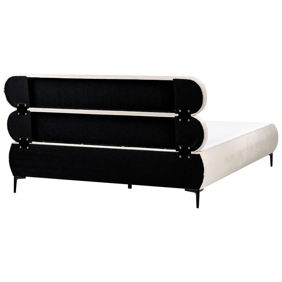 Beliani Letto en Velluto Minimalista LESSAY  