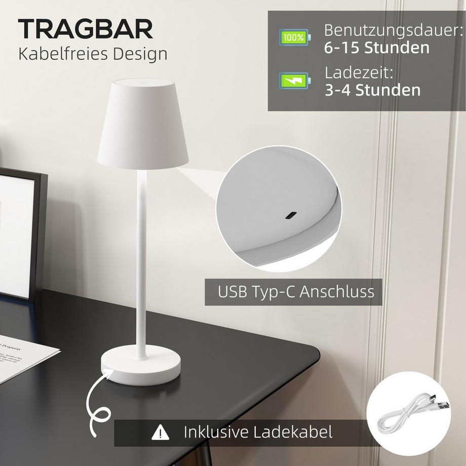 HOMCOM Lampe de table  