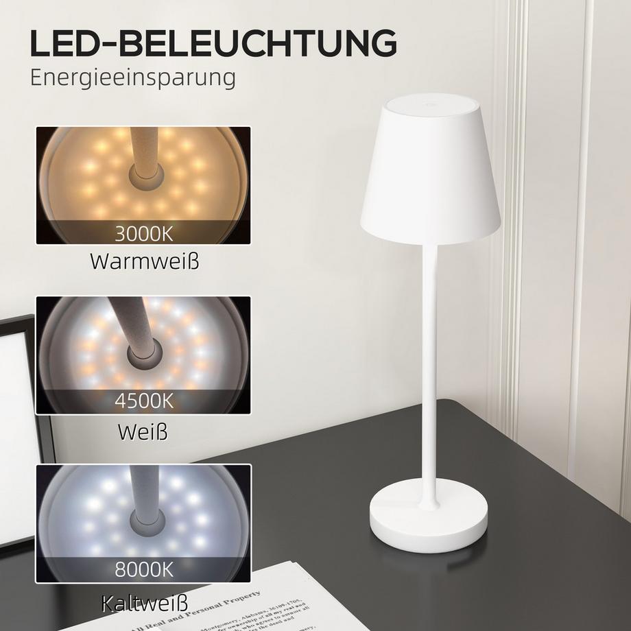HOMCOM Lampe de table  