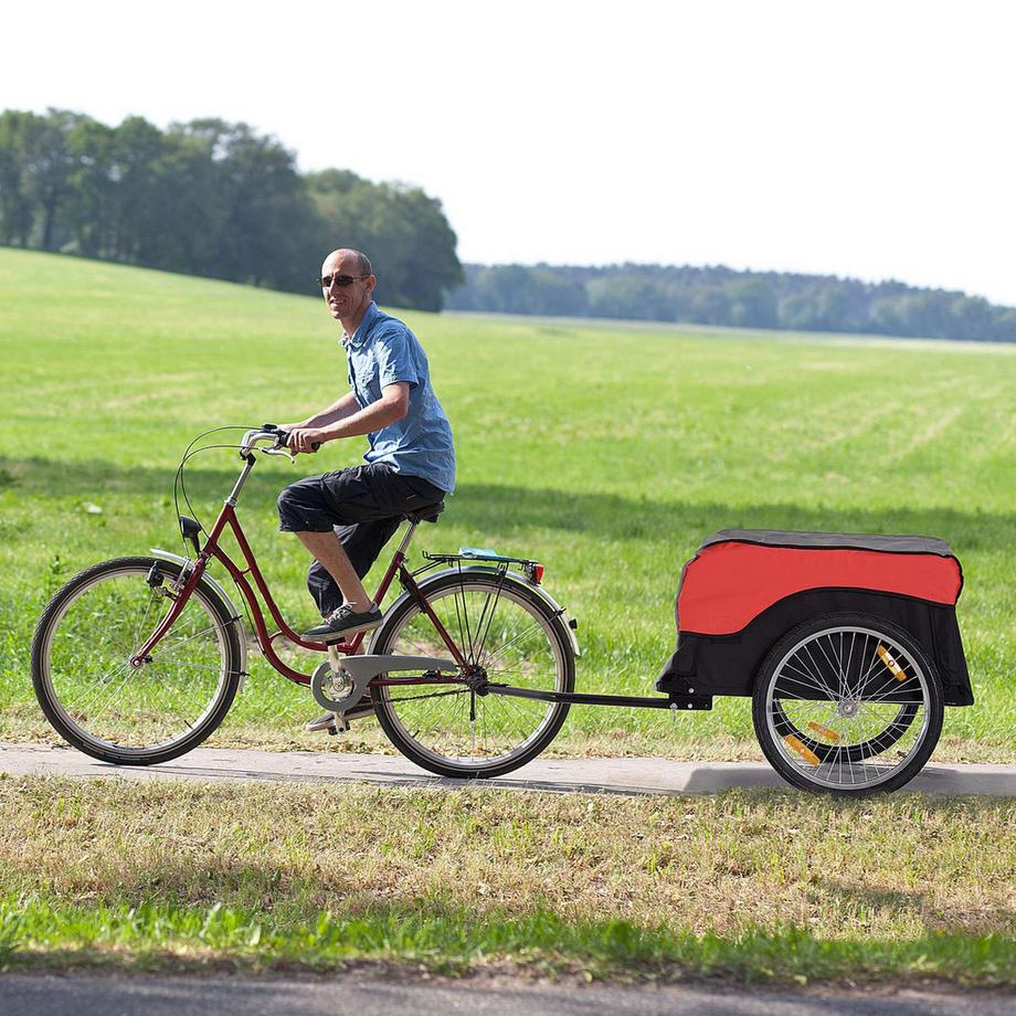 Northio  Remorque De Transport, Remorque Cargo, Remorque Vélo, Remorque Cargo, Rouge-Noir 