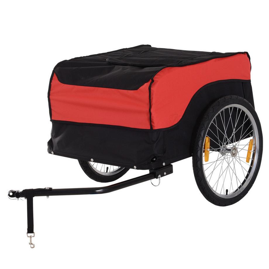 Remorque De Transport, Remorque Cargo, Remorque Vélo, Remorque Cargo, Rouge-Noir