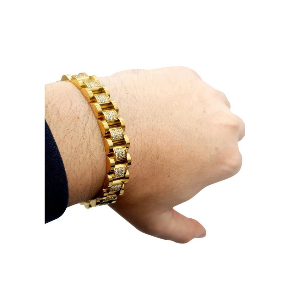 HEBE JEWELS  Edelstahlarmband mit Zirkonia 