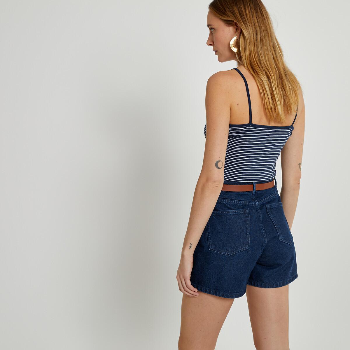 La Redoute Collections  Jeansshorts mit hohem Bund 