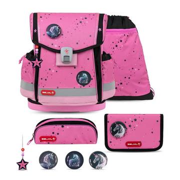 CLASSY Plus Schulrucksack-Set Pink Black