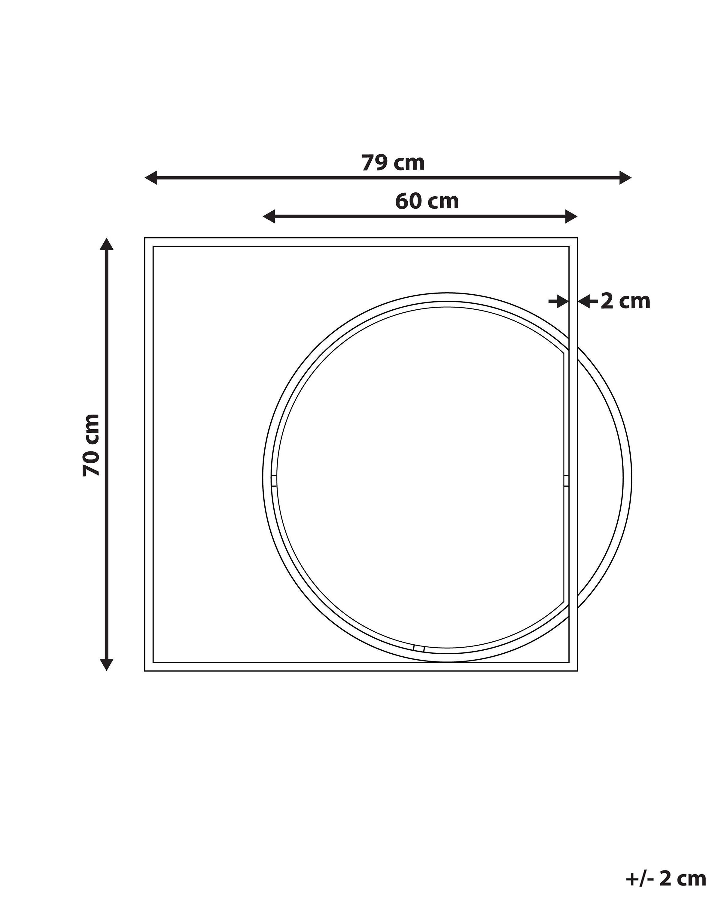 Beliani Miroir en Verre Moderne AUXY  