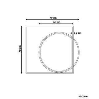 Beliani Wandspiegel aus Glas Modern AUXY  