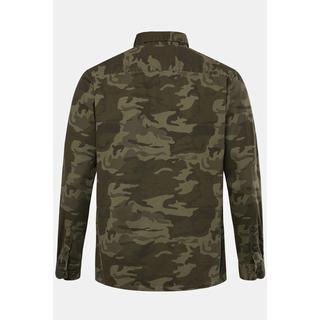 Sthuge  Giacca a camicia con FLEXLASTIC®, stile camouflage e colletto ad apertura inglese, fino alla tg. 8XL 