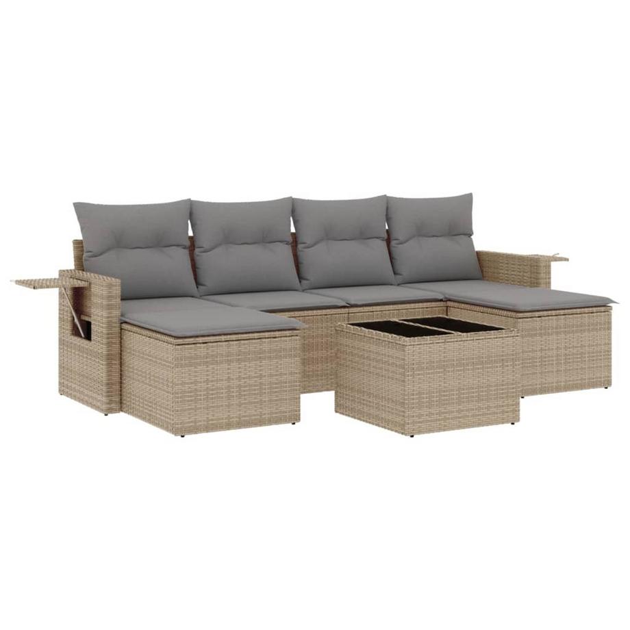 set divano da giardino Polirattan