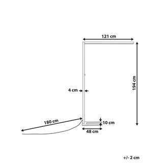 Beliani Lampadaire en Aluminium Industriel SAGITTA  