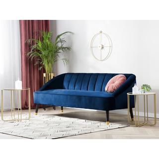 Beliani 3 Sitzer Sofa aus Samtstoff Modern ALSVAG  