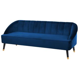 Beliani 3 Sitzer Sofa aus Samtstoff Modern ALSVAG  