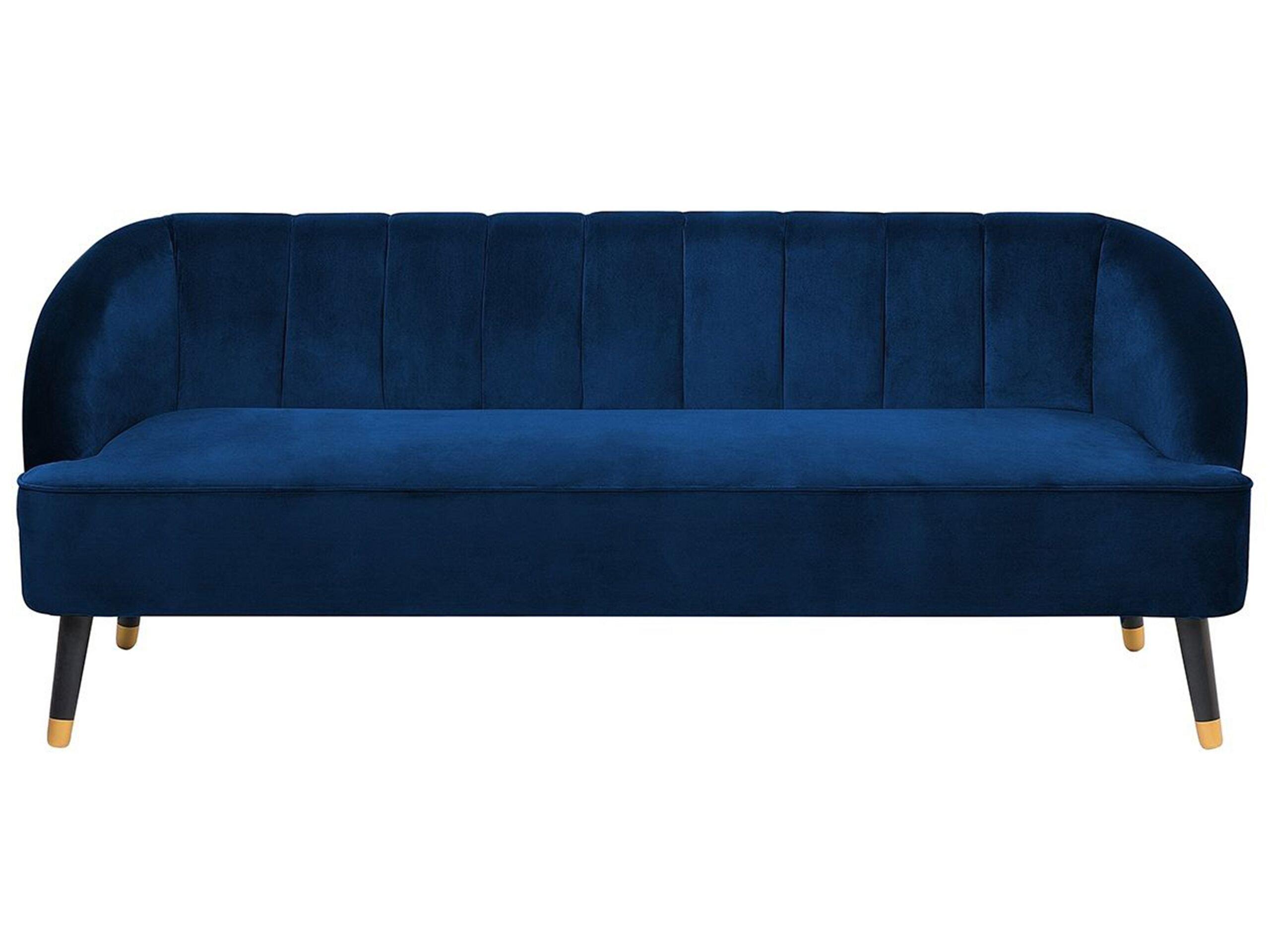 Beliani 3 Sitzer Sofa aus Samtstoff Modern ALSVAG  