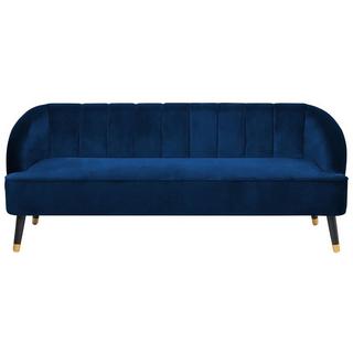 Beliani 3 Sitzer Sofa aus Samtstoff Modern ALSVAG  