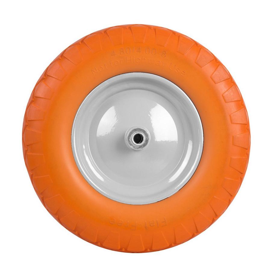 B2X  Roue de brouette increvable 4.00-8 orange-blanc Humberg 