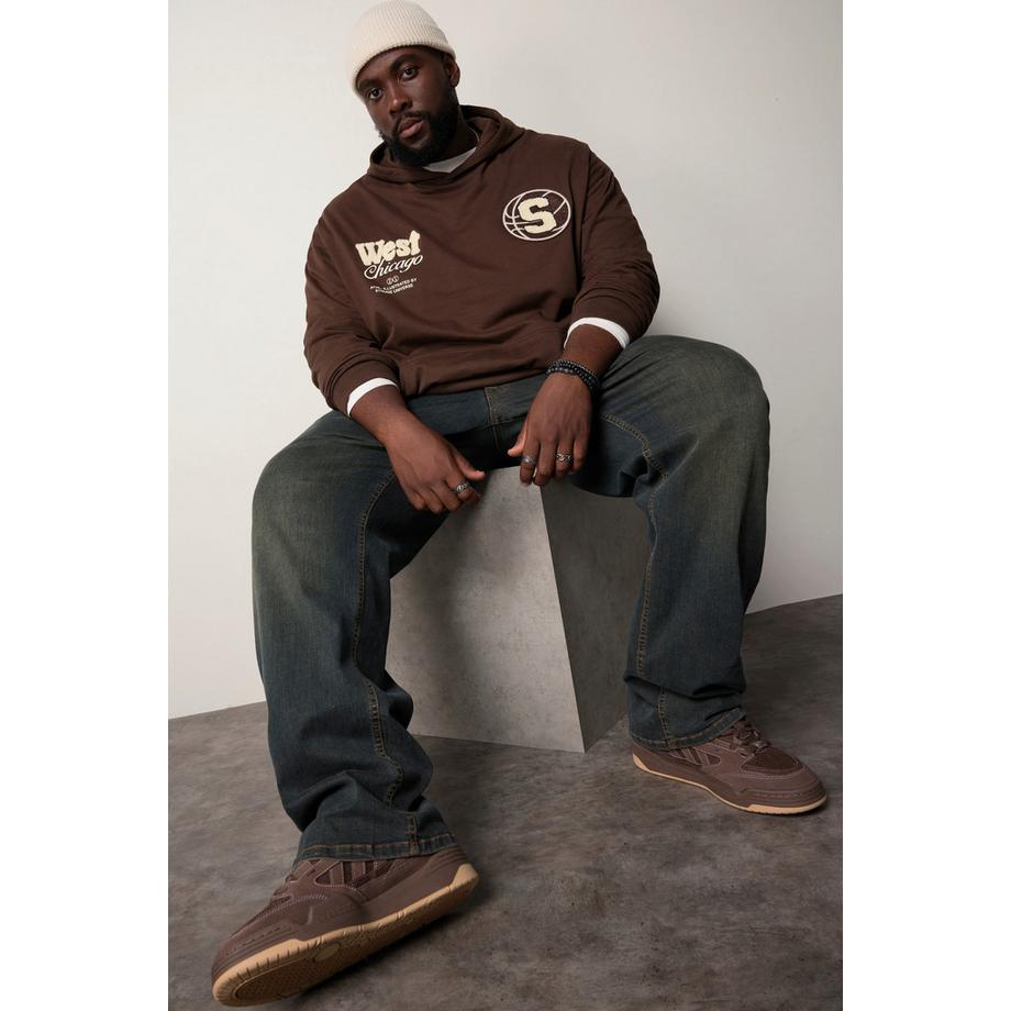 Sthuge Sweat-shirt à capuche oversize  