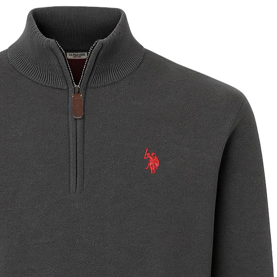 U.S. Polo Assn. Pull en tricot Regular Fit avec fermeture éclair  