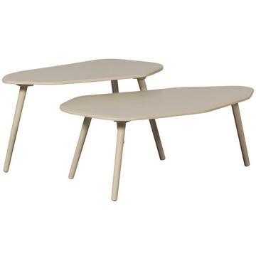 Table d'appoint Davina poussière (lot de 2)