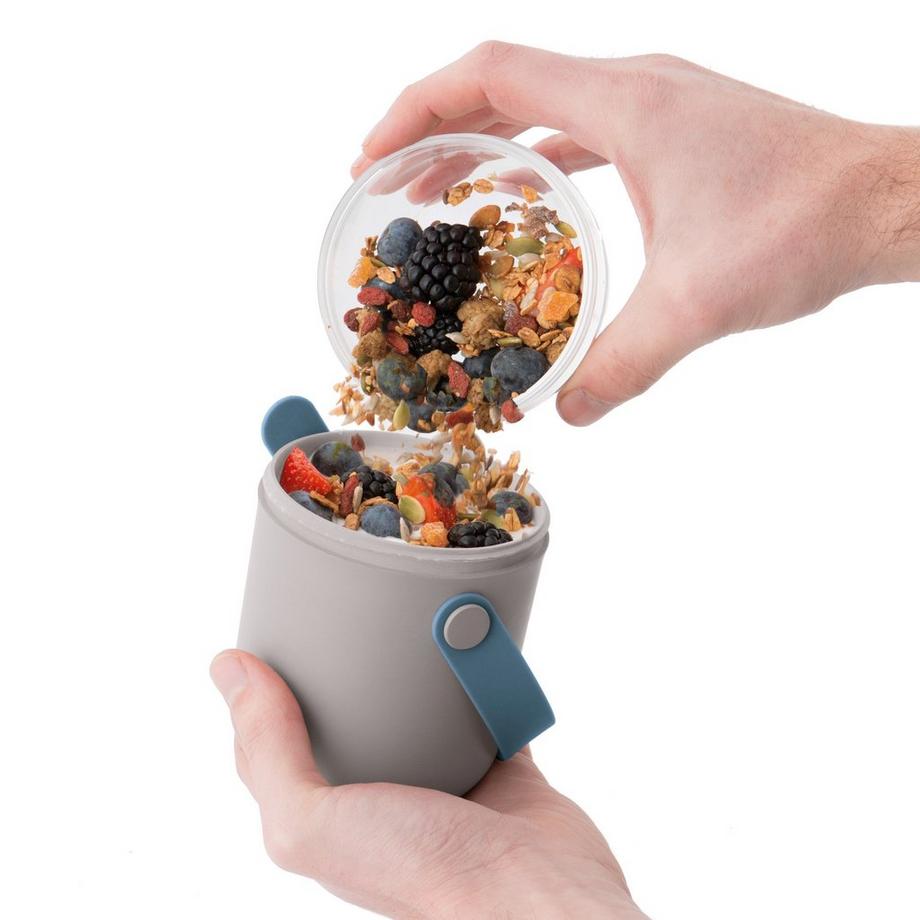 Berghoff  BergHOFF Leo 3950148 contenitore portapranzo Contenitore per il pranzo Polipropilene (PP), Silicone Grigio, Trasparente 1 pz 