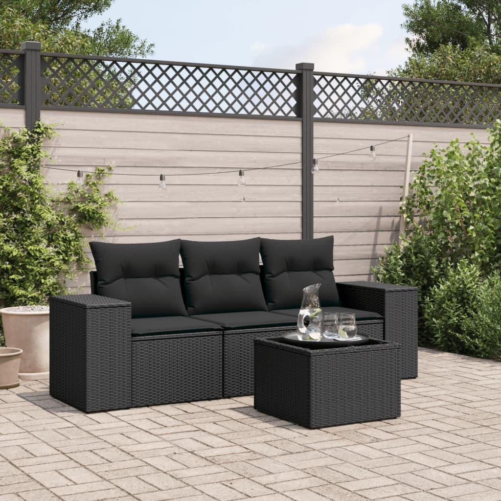 VidaXL set divano da giardino Polirattan  