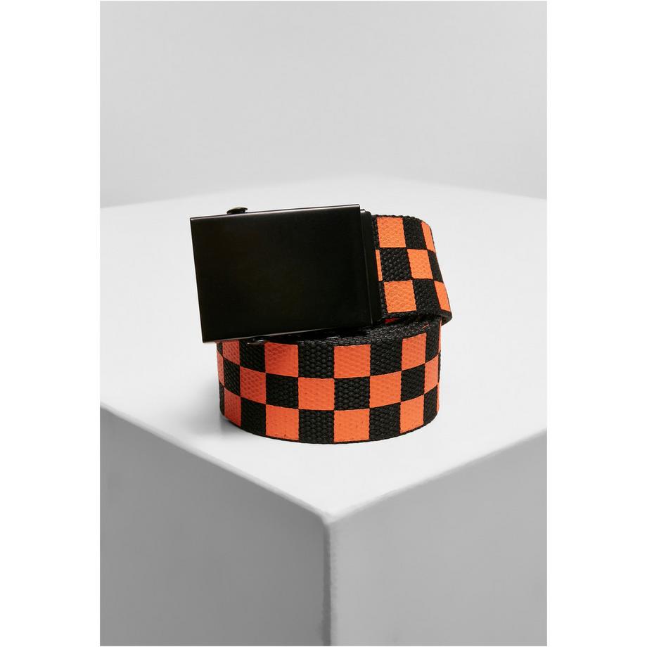 URBAN CLASSICS ceintures en toile à carreaux et unies (x2)  