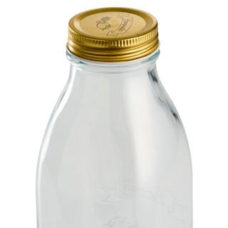 SCHOU Bouteille Mason jar avec bouchon à vis 1l  